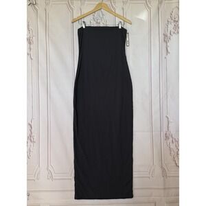 Skims Fits Everybody Tube Dress Onyx Black Size XL NWT $80